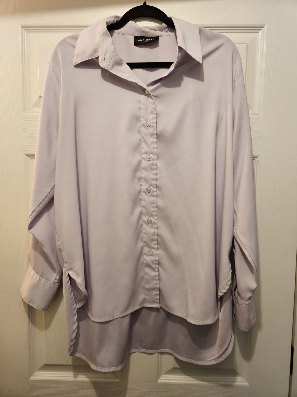 Lane Bryant Lavender Button-Down Blouse